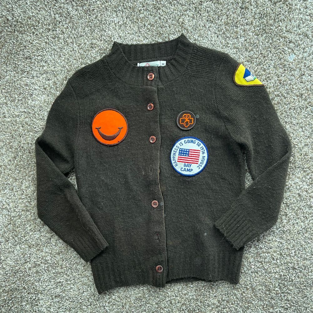 Vintage‎ Girl Scouts Patched Sweater